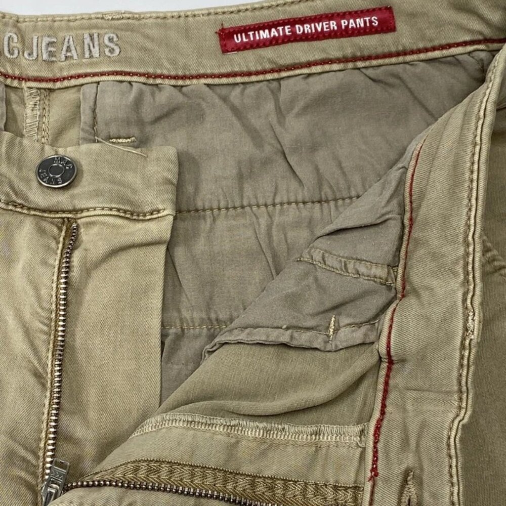 NEW MAC JEANS Men's Flex Ultimate Driver Chino Pants Size 35x30 – Beige Slim Fit - Picture 7 of 10